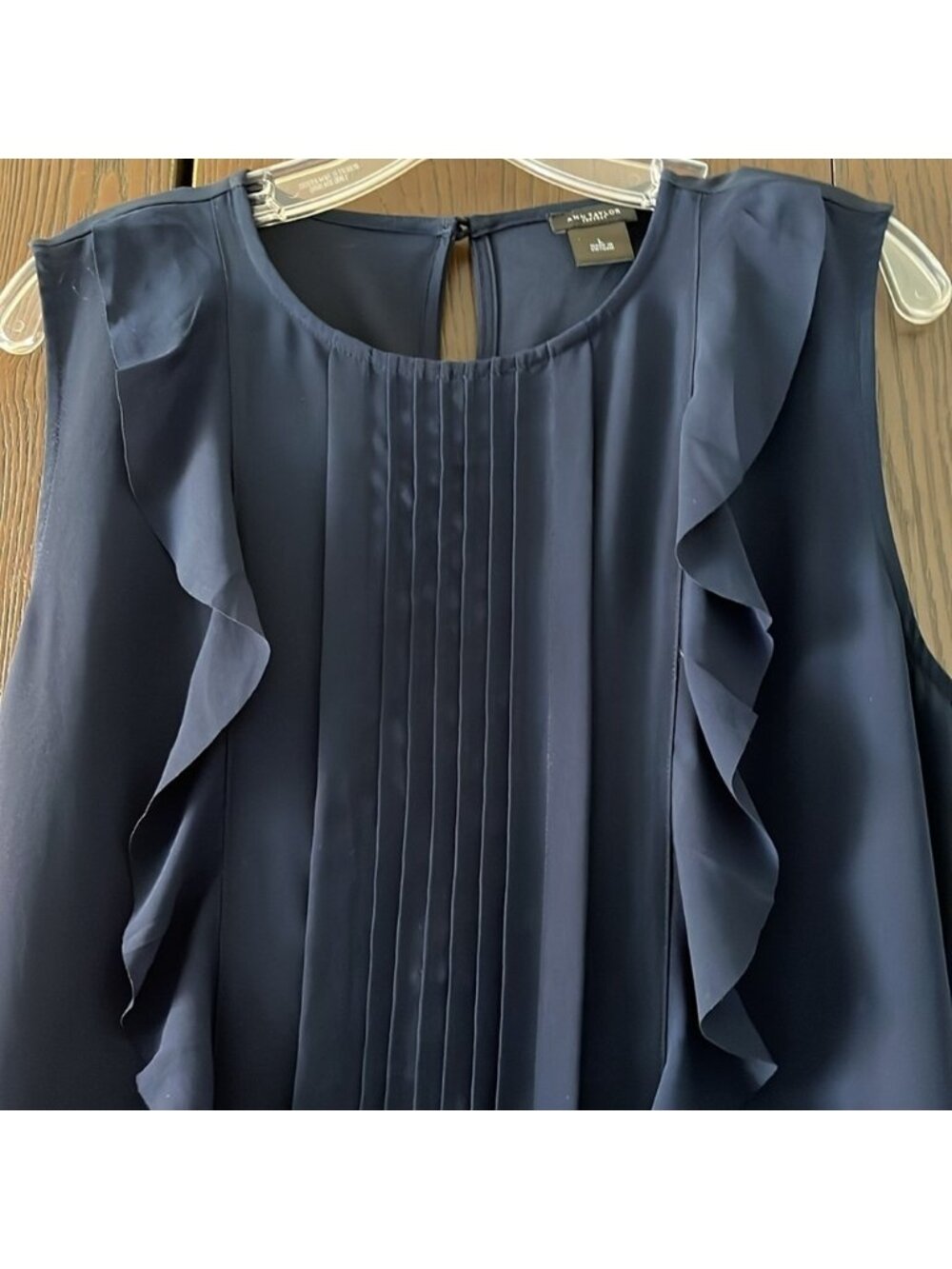 navy blue top. Size Large - Picture 2 of 4